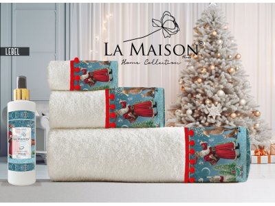 Подарочный набор полотенец La Maison с парфюмом - Lebel (Turkey), 3 штуки Подарочный набор полотенец La Maison с парфюмом - Lebel (Turkey), 3 штуки